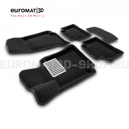 Текстильные 3D коврики Euromat3D Lux в салон для Mercedes E-Class (W213) (2016-2023) № EM3D-003519