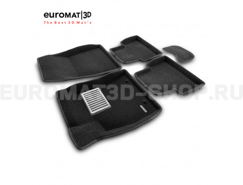 Текстильные 3D коврики Euromat3D Lux в салон для Nissan Juke (2011-) № EM3D-003701 Текстильные 3D коврики Euromat3D Lux в салон для Nissan Juke (2011-) № EM3D-003701