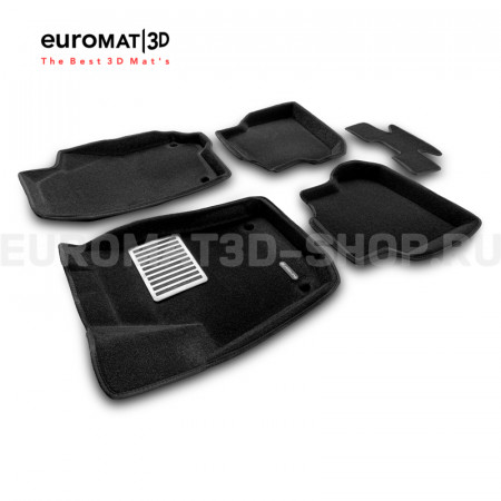 Текстильные 3D коврики Euromat3D Lux в салон для Volkswagen Polo (2010-2020) № EM3D-005416 Текстильные 3D коврики Euromat3D Lux в салон для Volkswagen Polo (2010-2020) № EM3D-005416