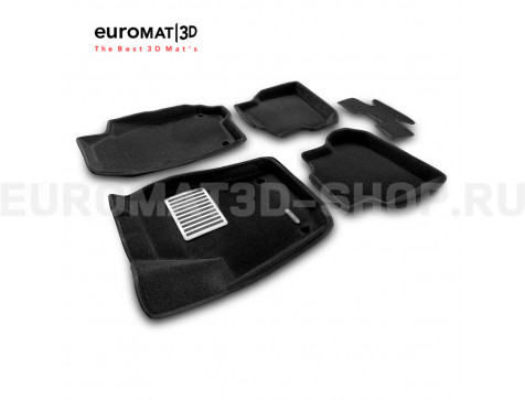 Текстильные 3D коврики Euromat3D Lux в салон для Volkswagen Polo (2010-2020) № EM3D-005416 Текстильные 3D коврики Euromat3D Lux в салон для Volkswagen Polo (2010-2020) № EM3D-005416