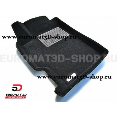 Текстильные 3D коврики Euromat3D Business в салон для Mazda 6 (2003-2007) № EMC3D-003405