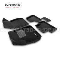 Текстильные 3D коврики Euromat3D Business в салон для Opel Zafira C (2012-) № EMC3D-003814