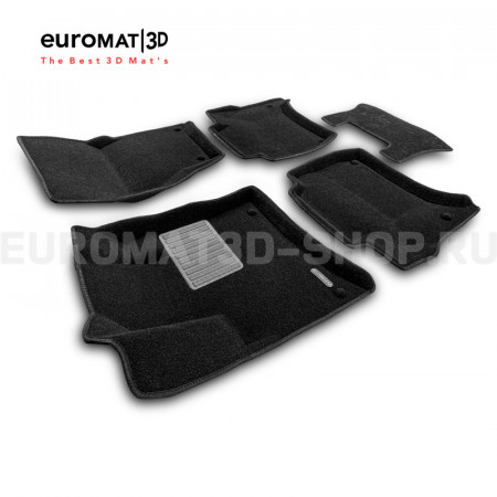 Текстильные 3D коврики Euromat3D Business в салон для Volkswagen Touareg (2010-2017) № EMC3D-004101 Текстильные 3D коврики Euromat3D Business в салон для Volkswagen Touareg (2010-2017) № EMC3D-004101