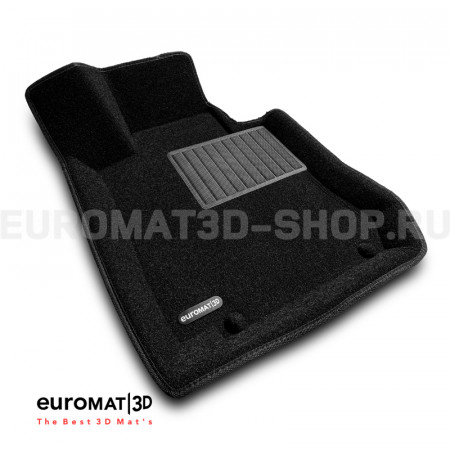 Текстильные 3D коврики Euromat3D Business в салон для Mercedes GLC-Class (X253) (2015-2022) № EMC3D-003518