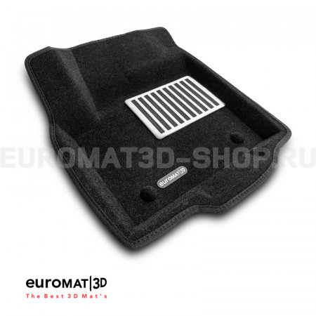 Текстильные 3D коврики Euromat3D Lux в салон для Jaguar E-Pace (2018-) № EM3D-002757