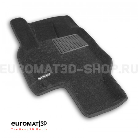 Текстильные 3D коврики Euromat3D Business в салон для Skoda Kodiaq (2024-) № EMC3D-004514