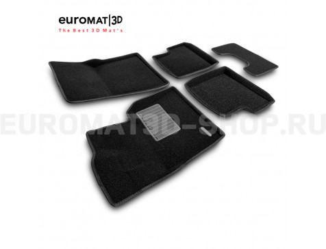 Текстильные 3D коврики Euromat3D Premium в салон для Mercedes G-Class (W463) (1990-2017) № EMPR3D-003512