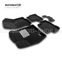 Текстильные 3D коврики Euromat3D Lux в салон для Audi Q3 (2020-) № EM3D-001115