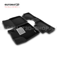 Текстильные 3D коврики Euromat3D Lux в салон для Geely Coolray (2019-) № EM3D-001407