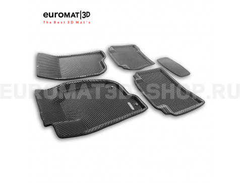 3D коврики Euromat3D EVA в салон для Mitsubishi Pajero Sport (2019-) № EM3DEVA-003602